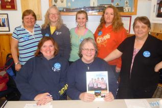 Some of this year's Relay for Life leadership team. Back row, l-r, Sharon Quinn, Penny Cota, Lindsay Fox and Lesley Merrigan; front row, l-r, Christine Teal, Connie McLellan and Diane Whan